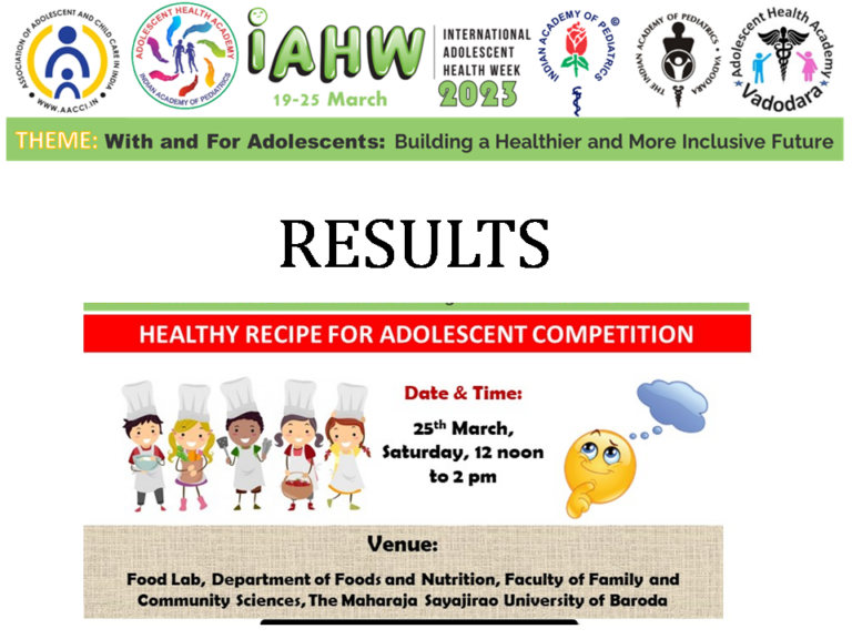 IAHW 2023 COMPETITIONS RESULTS – HEALTHY RECIPE COMPETITION